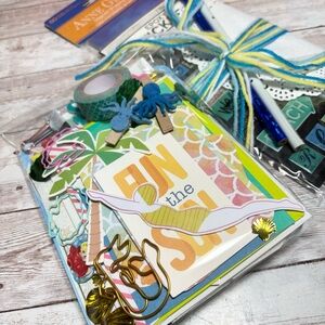 Summer Beach Junk Journal Kit & Planner Decor Supplies Scrapbook Lot Ephemera